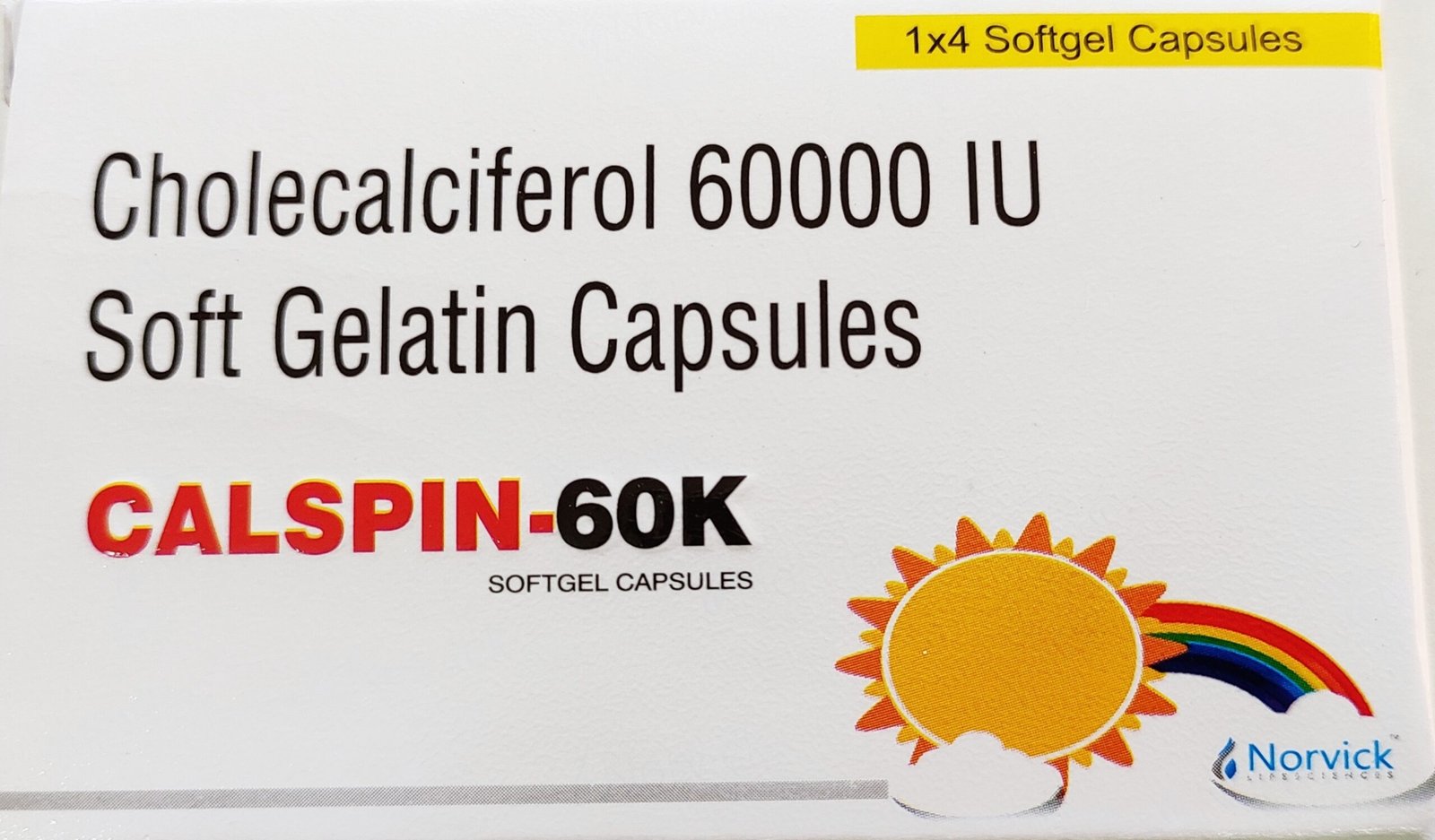 Calspin D3 60K Cholecalciferol Capsule