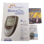 Dr Morepen Combo Pack of BG-03 Glucose Meter, 25 Test Strips and 100 Lancets