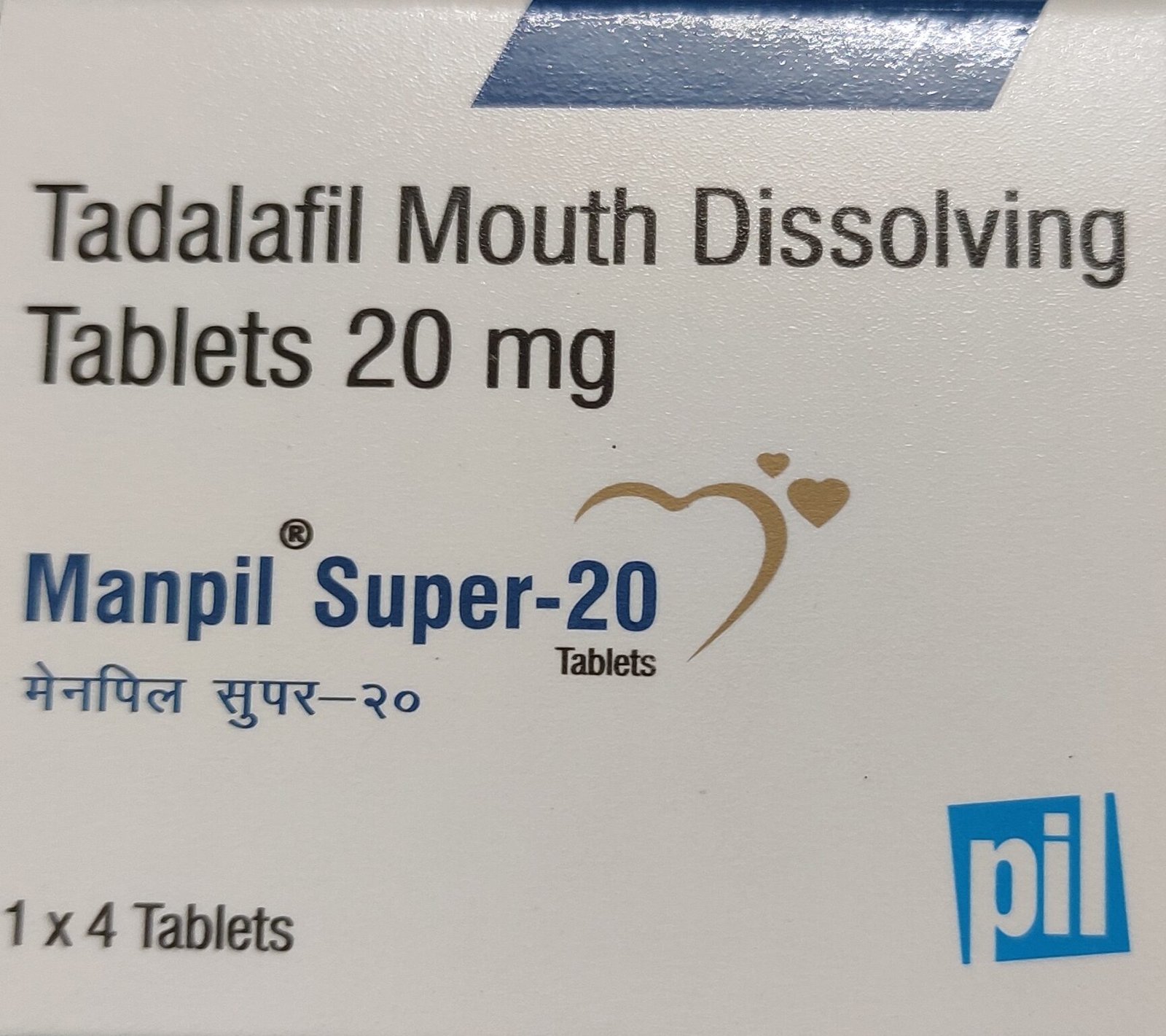 Manpil Super Tadalafil 20mg Mouth Dissolving Tablet