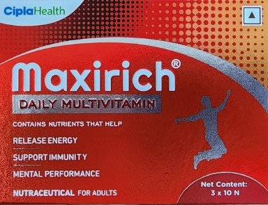 Maxirich Daily Multivitamin & Mineral Capsules