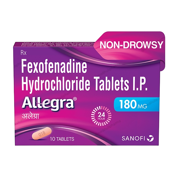 Allegra 180mg Tablet 10 Tab Strip