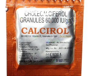 Calcirol 60K IU Cholecalciferol Sachet Pack of 10 Sachet