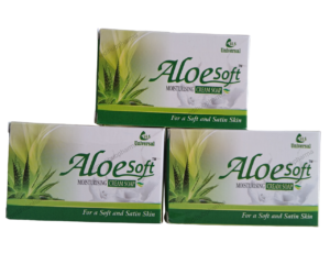 AloeSoft Moisurising Cream Soap Pack of 03 Soaps 75gm Each