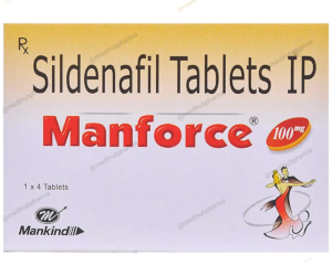 Manforce 100mg Tablet 04 Tab Strip