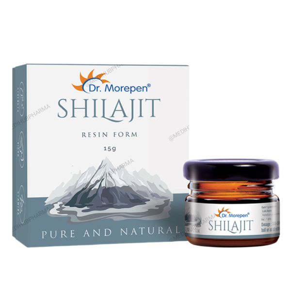 Natural and Pure Shilajit Resin 15 gm Pack From Dr Morepen