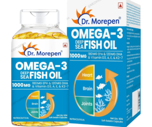 Omega-3 Deep Sea Fish Oil 1000mg 60 Softgels by Dr Morepen