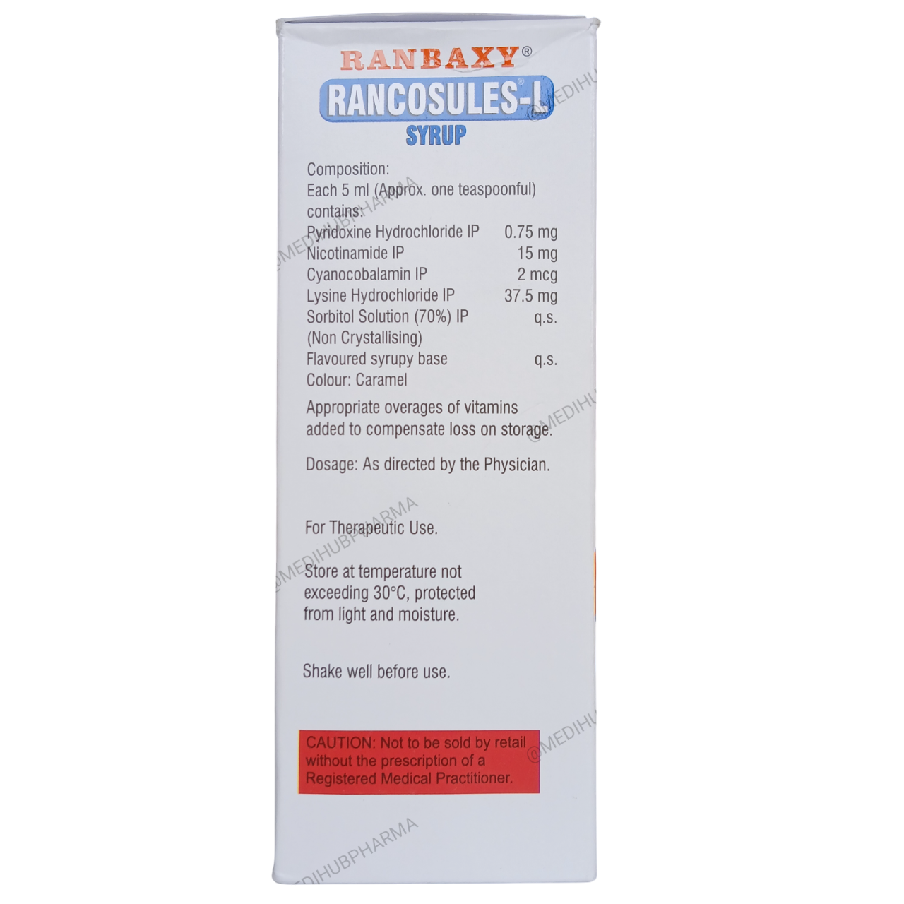 Ranbaxy Rancosules L Syrup 200 ml Pack