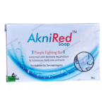 AkniRed Anti Acne Soap Pimple Fighting Bar Pack Of 03 Soaps 75gm