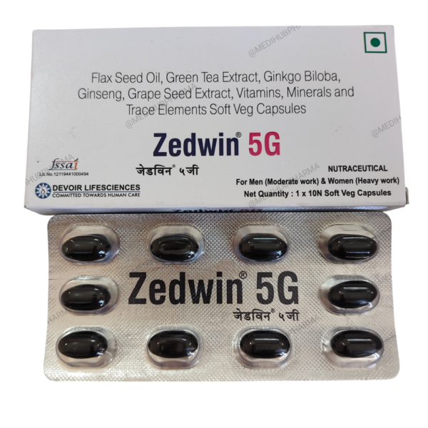 Zedwin 5G SoftVeg Capsule 10 Cap Strip