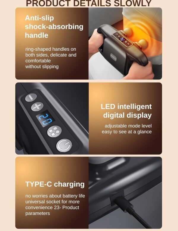 Medihub Full Body Massager 4 Headed Massage Gun