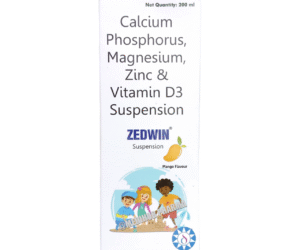 Zedwin Suspension with Calcium Phosphorus, Magnesium, Zinc Vitamin D3 200ml Pack