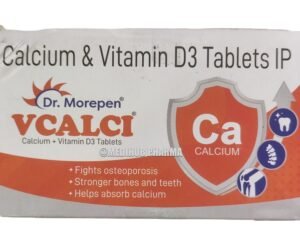 Vcalci Calcium Vitamin D3 Tablets 15 Tab Strip