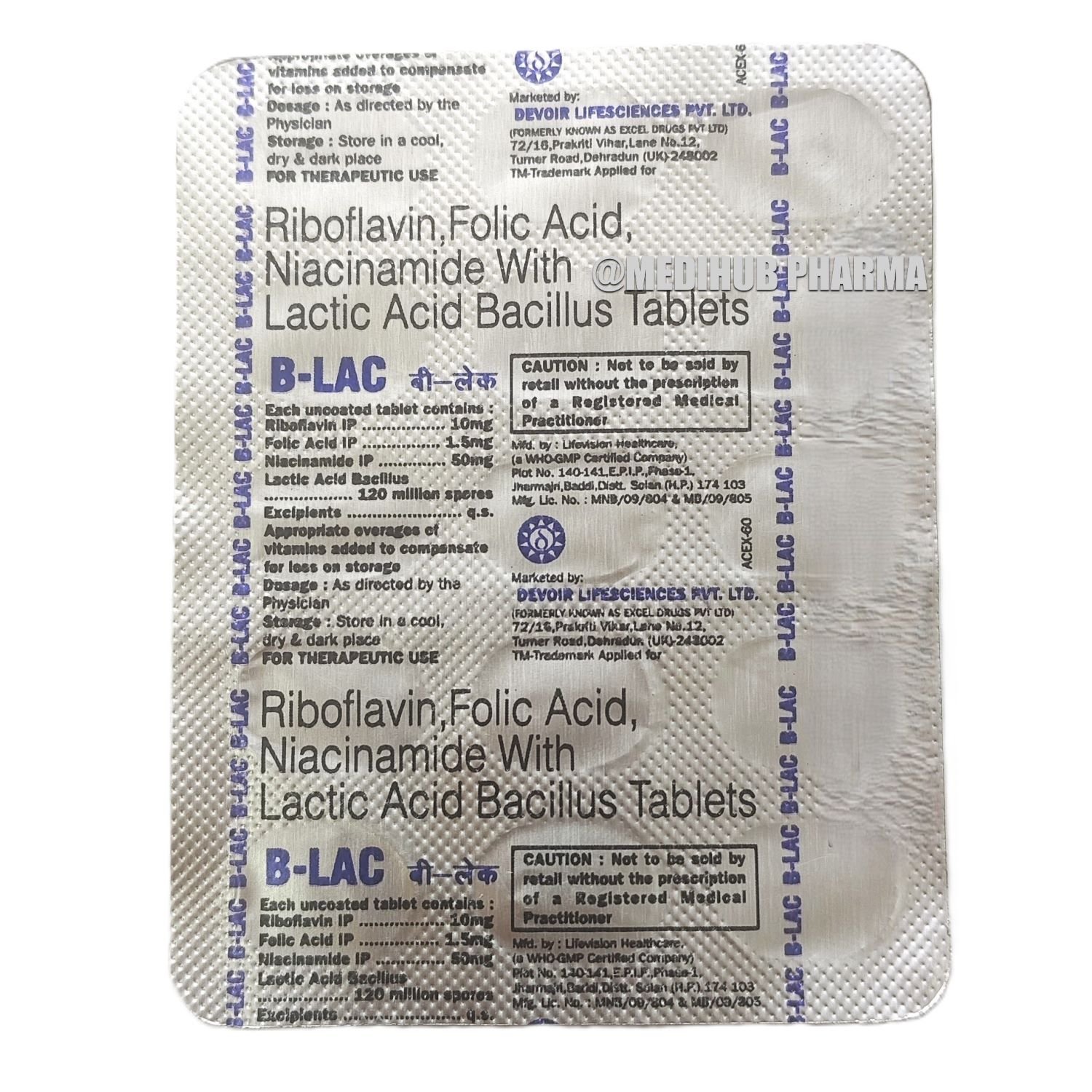 B-Lac Mouth Ulcer Tablet 15 Tablet Strip