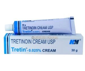 Tretin 0.025% Cream 30gram Pack For Acne and Wrinkles