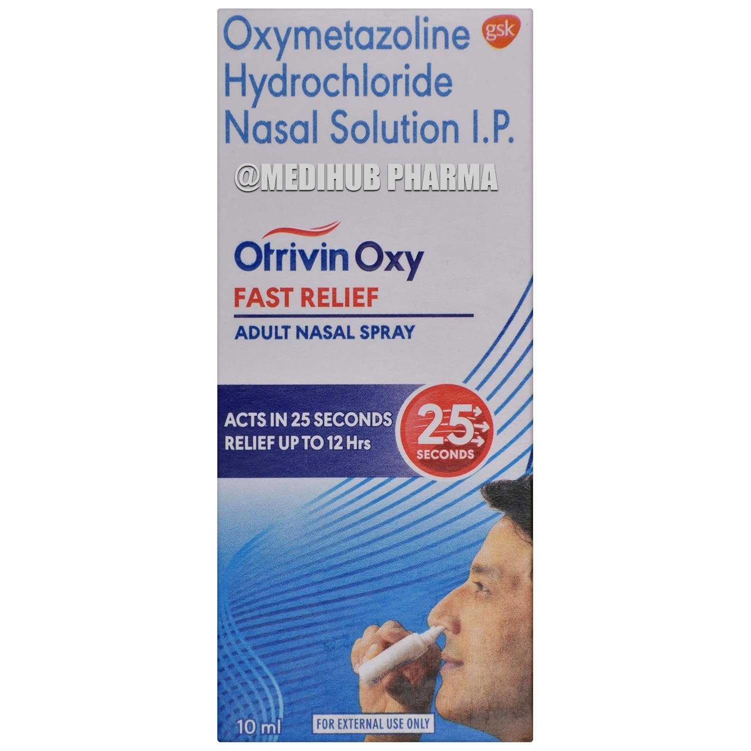 Otrivin Oxy Fast Relief Adult Nasal Spray 10ml Pack