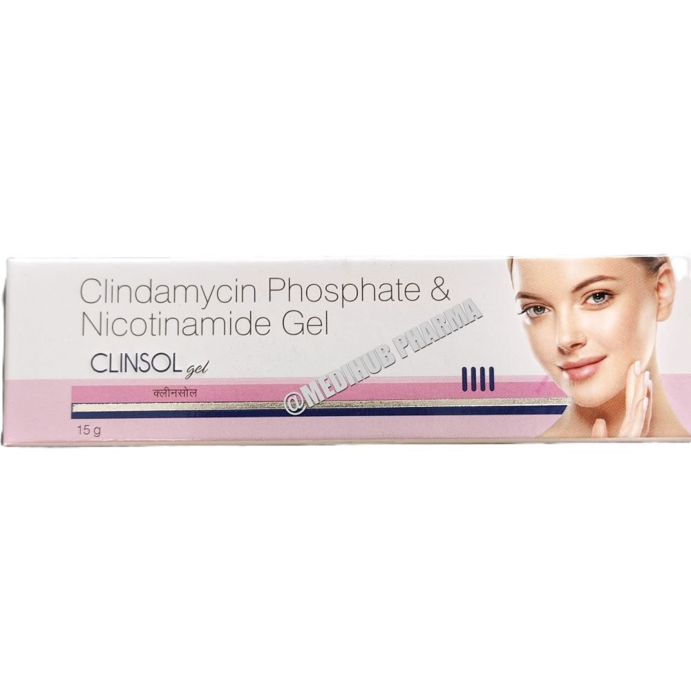 Clinsol Gel Clindamycin and Nicotinamide Gel 15gm