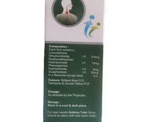 Sothrex Tulsi Syrup 100ml Dry Cough Cold Relief